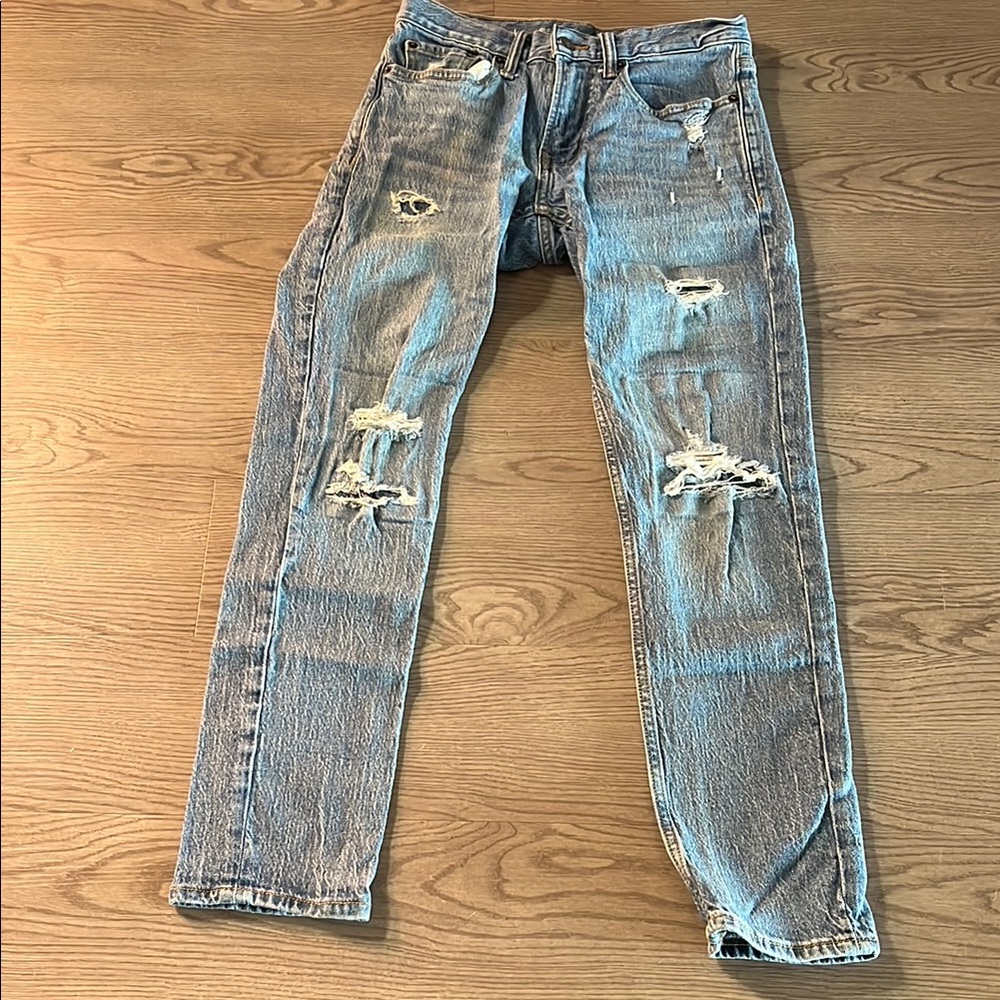 Ripped Blue Jeans for Men